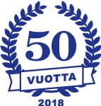 50 vuotta logo